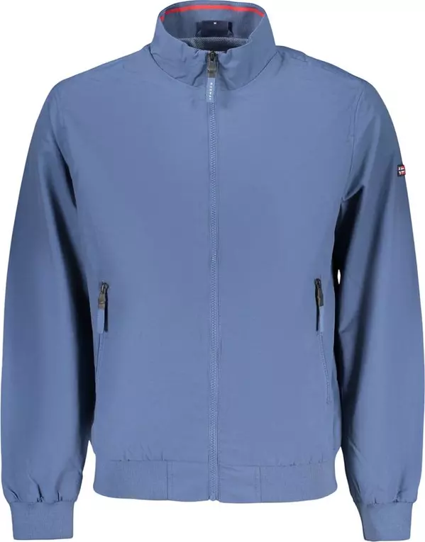 Blue Cotton Men's Jacket