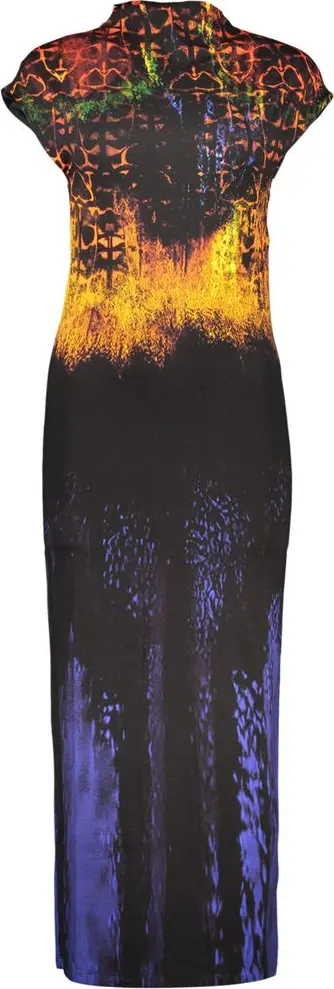 Black Viscosa Women Dress