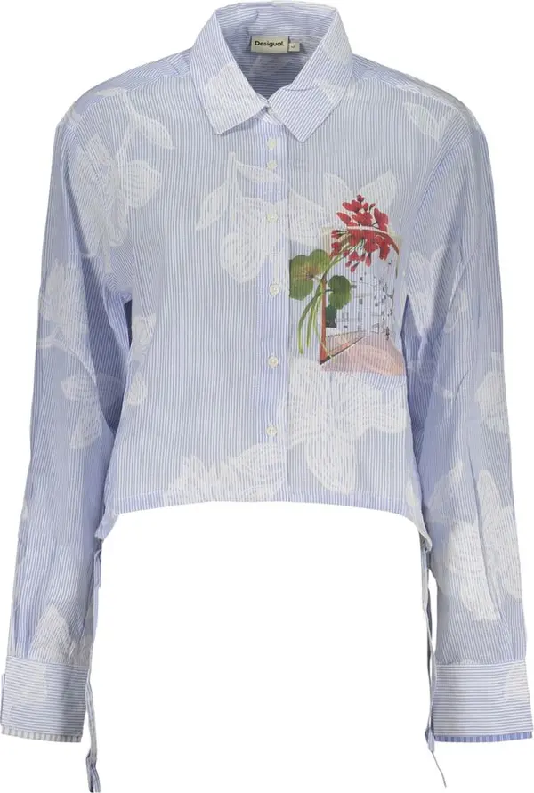 Azzurro Cotton Women Shirt