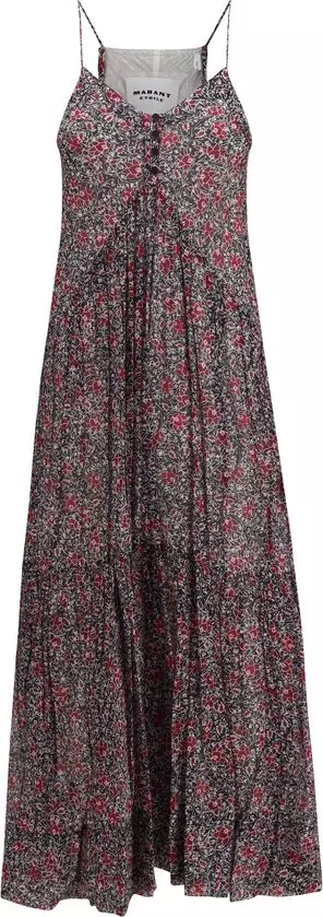 Purple Cotton Casual Dress