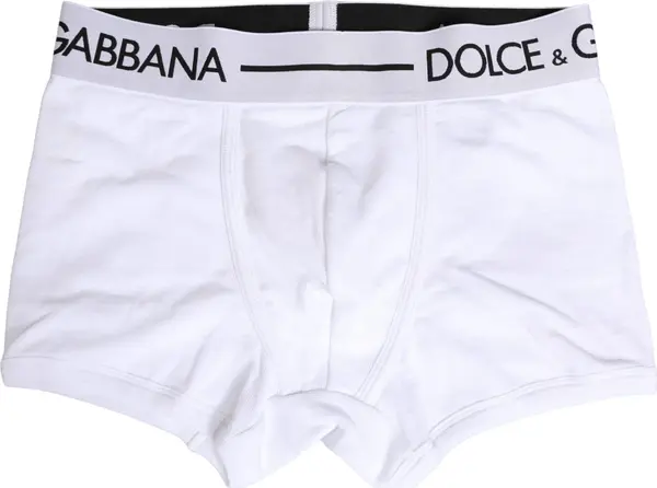 White Logo Waistband Regular Boxer Underwear