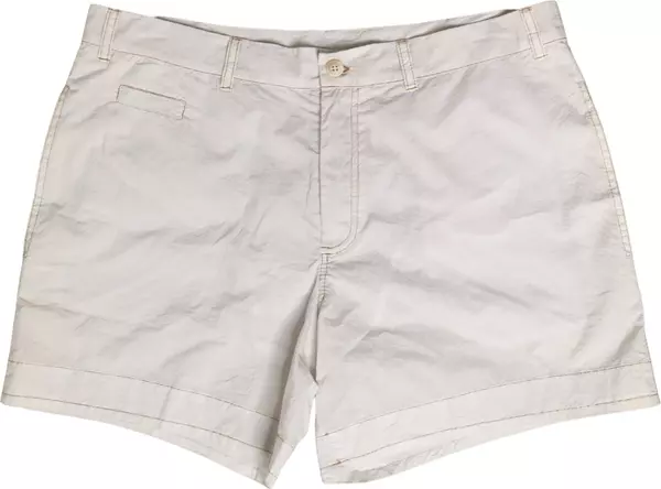 White Cotton Mid Waist Chino Bermuda Shorts