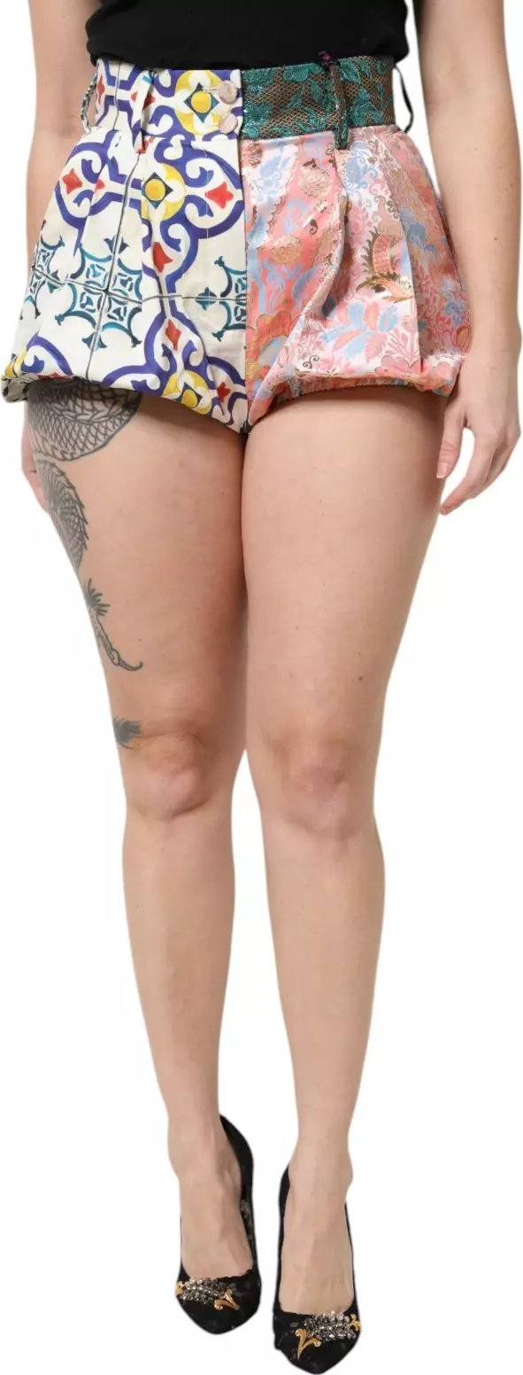 Multicolor High Waist Women Hot Pants Shorts