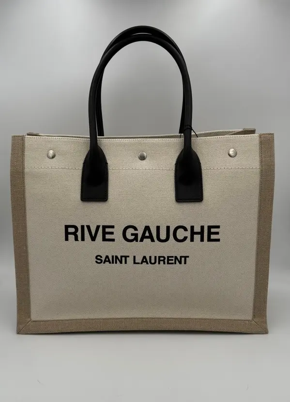 SAINT LAURENT Rive Gauche Medium Tote Bag