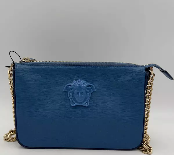 VERSACE LA MEDUSA Leather Shoulder Bag