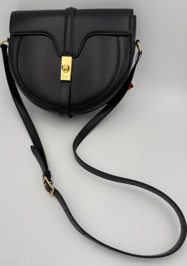 CELINE Sac 16 Besace Black Large Bag