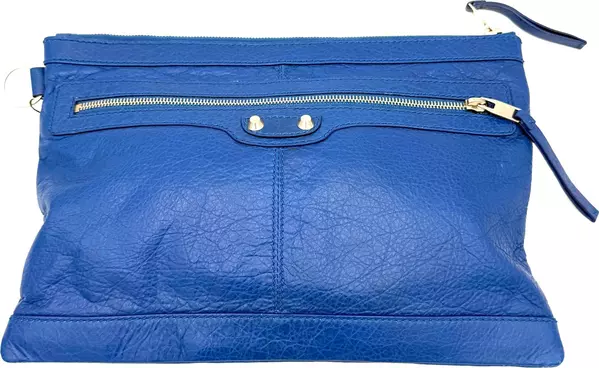 BALENCIAGA LE CAGOLE Blue Pouch