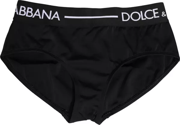 Black Nylon Stretch Coulotte Panty Underwear