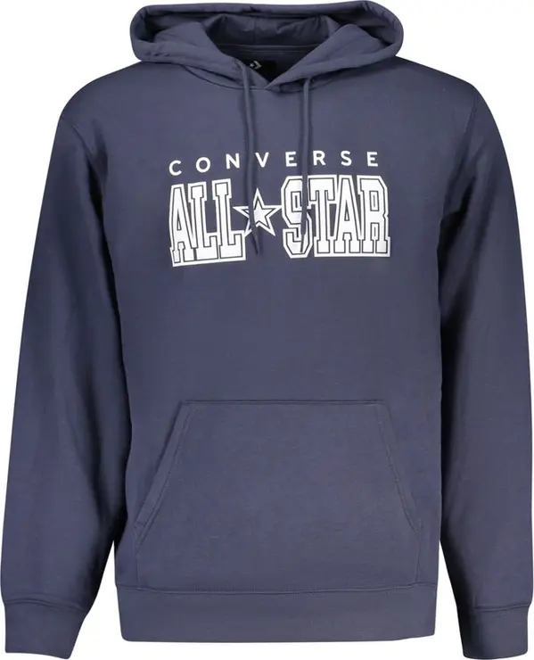 Blue Cotton Men's Hoodie