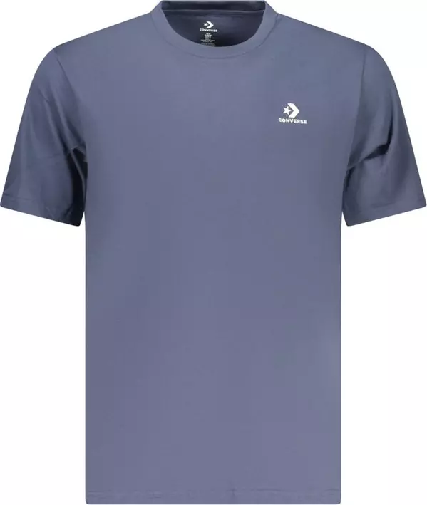Blue Cotton Men T-Shirt