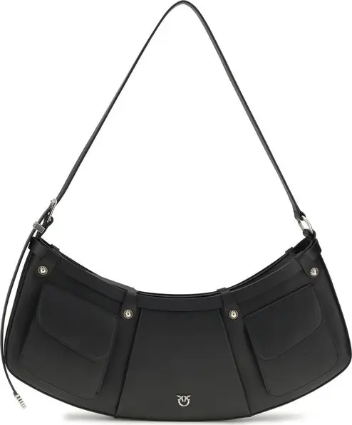 Black Calf Leather Bos Taurus Shoulder Bag