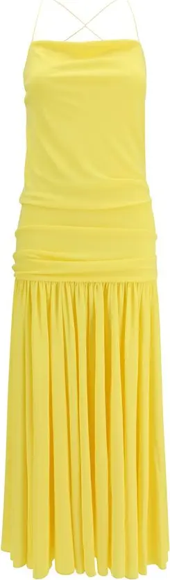 Bicolor Viscose Casual Dress