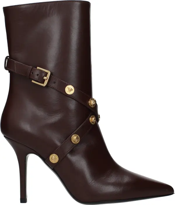 Brown Leather Ankle Boots