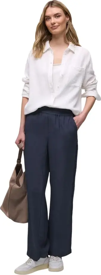 Blue Modal Casual Pants