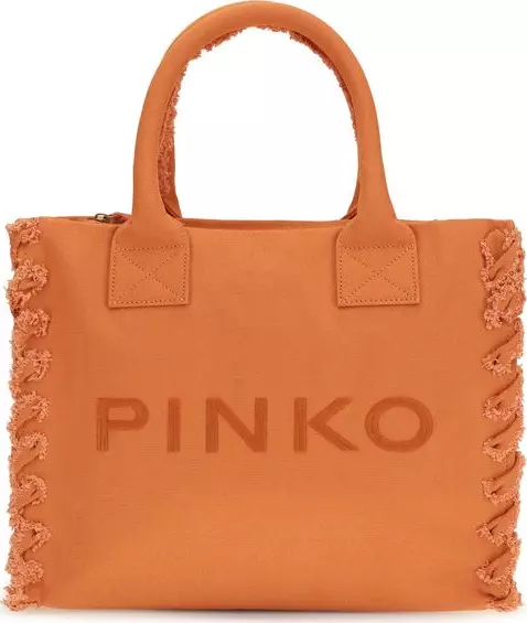 Orange Cotton Shoulder Bag