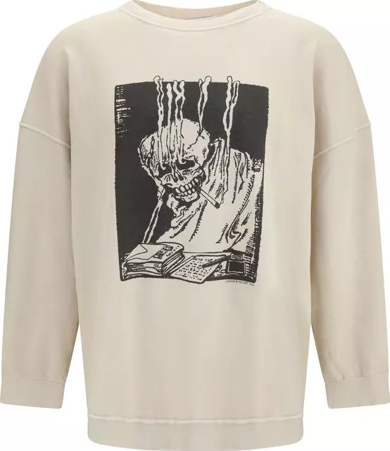 Beige Cotton Sweatshirt