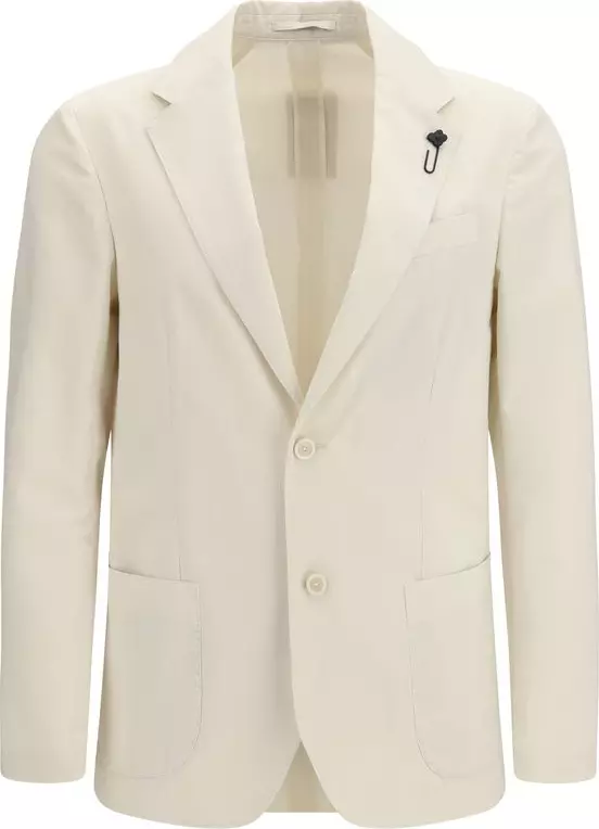 White Cotton Blazer