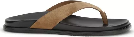 Multicolor Calf Leather Bos Taurus Flip-Flop Sandals