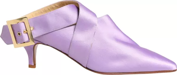 Purple Satin Sandals Shoes