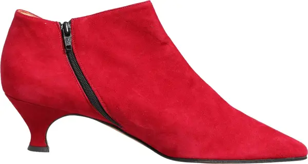 Red Suede Ankle Boots Shoes