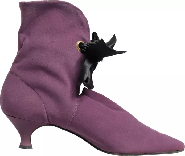 Purple Mid Calf Boots Shoes