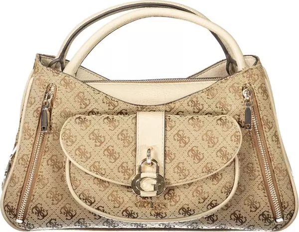 Beige Poliuretano Women Handbag