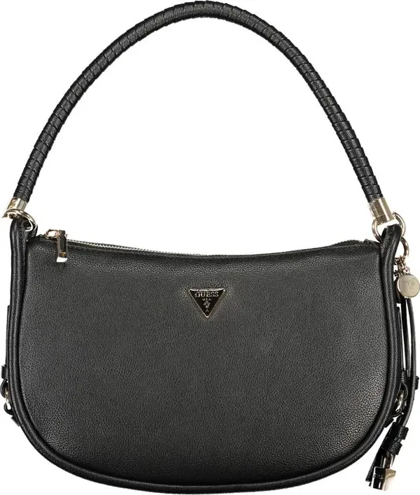 "Nero Polyurethane Women Handbag"