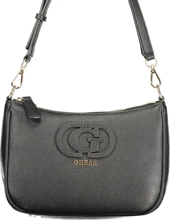 Black Polyurethane Women's Handbag
