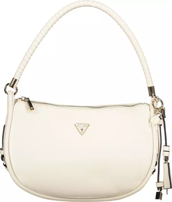 White Polyurethane Women's Handbag