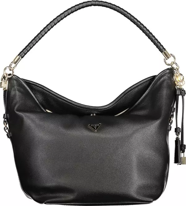 Nero Polyurethane Women Shoulder Bag