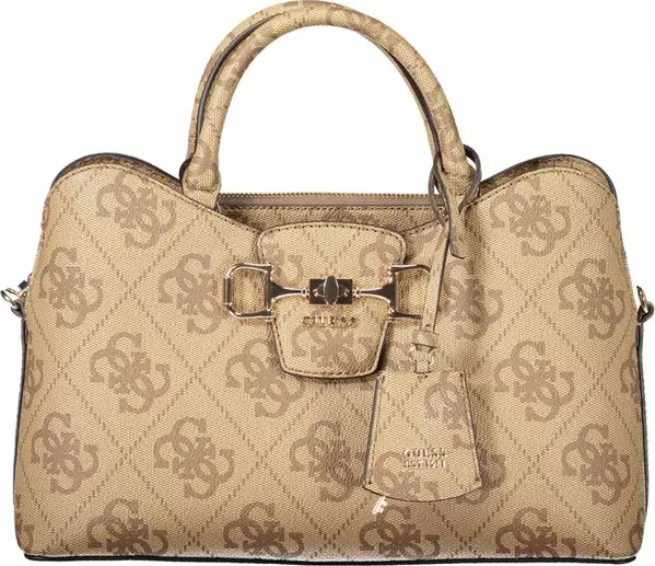 Black Polyurethane Women Handbag