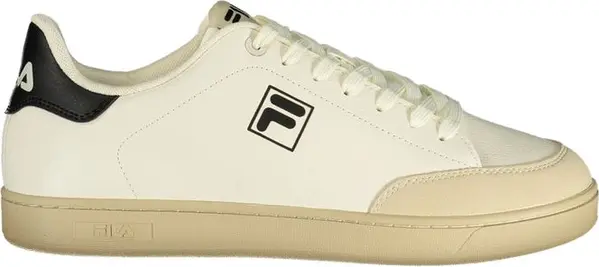 Bianco Poliestere Uomo Sneaker