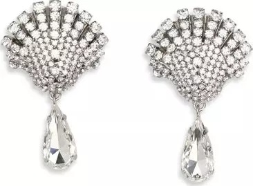 Silver Metal Earrings