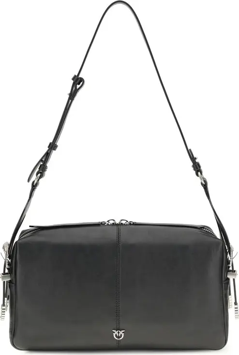 Black Calf Leather Bos Taurus Shoulder Bag