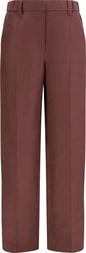 Brown Linen Casual Pants