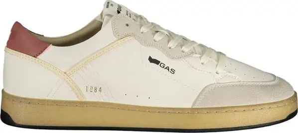 White Polyurethane Men Sneaker