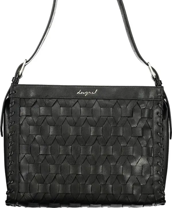 Black Polyurethane Women's Handbag