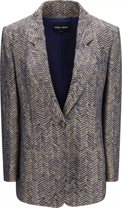 Beige Viscose Blazer