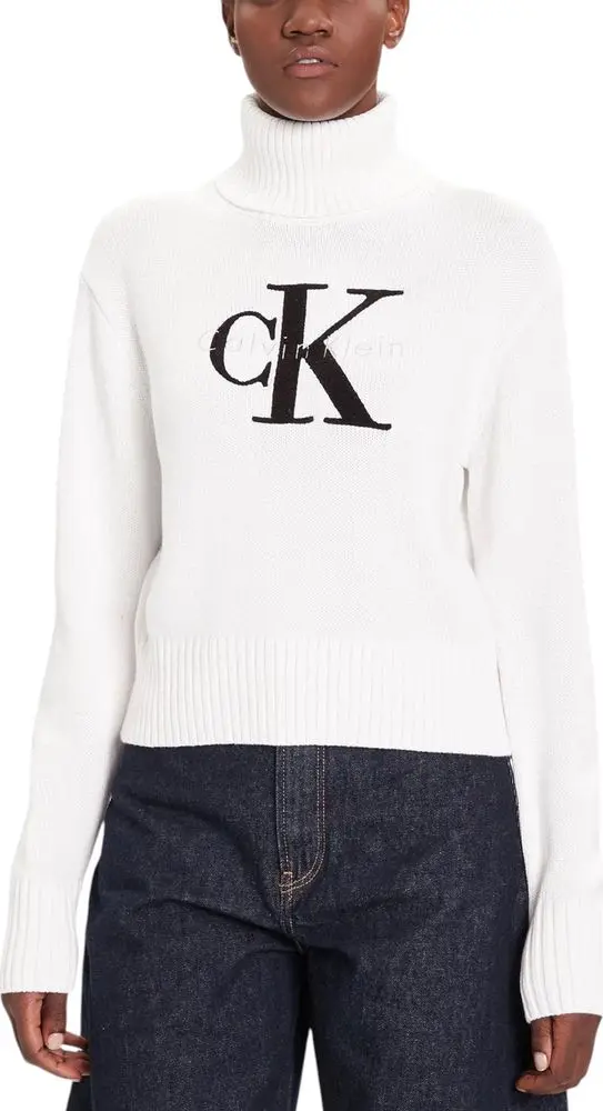 White Cotton Turtleneck