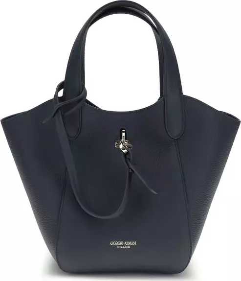 Blue Calf Leather Bos Taurus Handbag