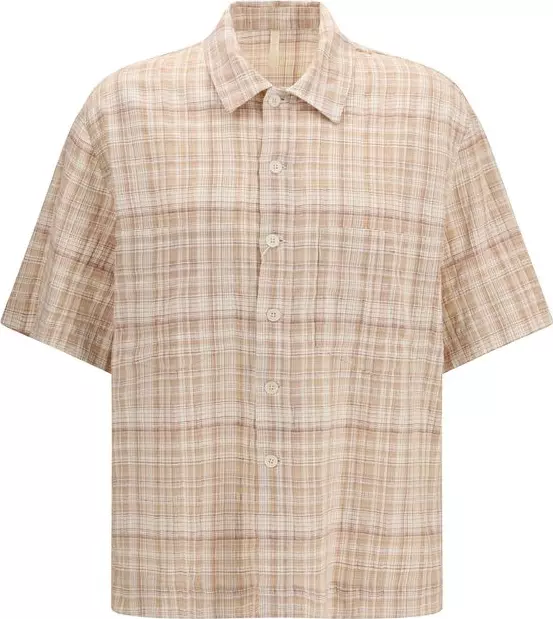 Orange Cotton Pattern Shirt