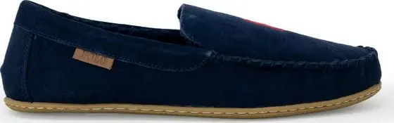 Blue Faux Fur Slippers