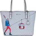 Michael Kors Jet Set Travel Girls Medium Signature Carryall Tote White MK