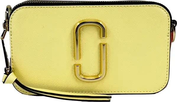 Marc Jacobs The Snapshot Crossbody Bag (Pastel Yellow Multi)
