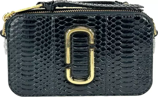 Marc Jacobs The Snapshot Snake Skin Crossbody Bag