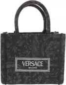 Versace Women'S 'Extra Small Athena' Shopping Bag Black