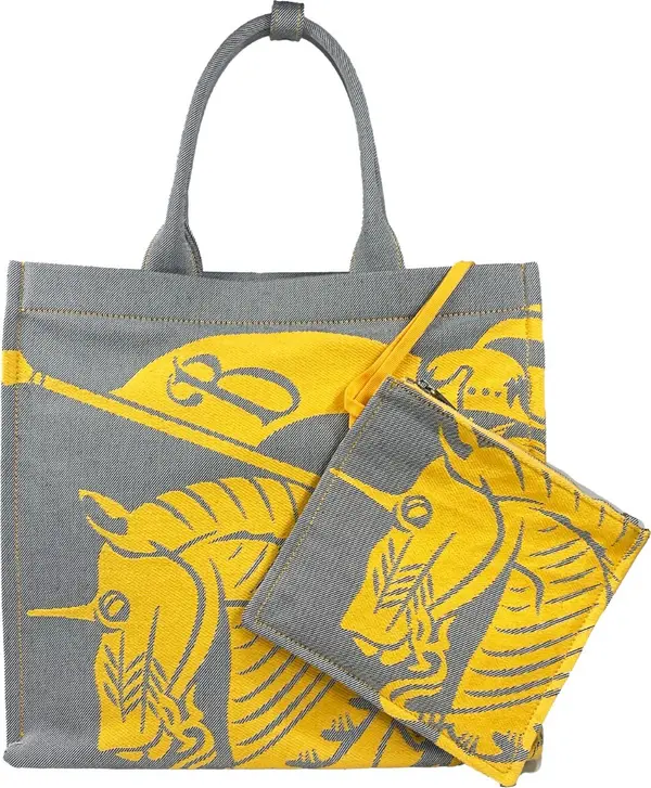 Burberry EKD Canvas Tote Bag With Coin Pouch