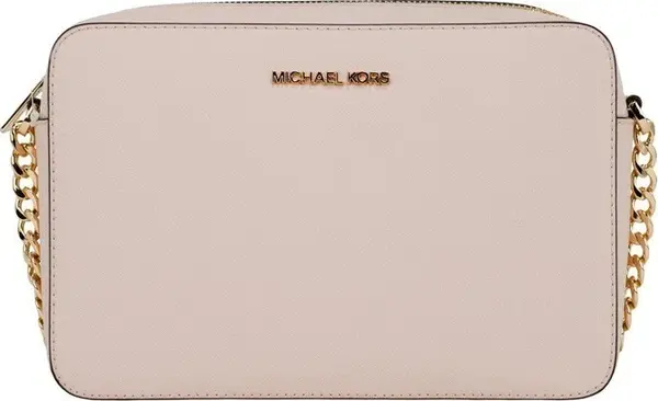 Michael Kors Adult Saffiano Leather East West Crossbody Handbag With 2 Slit Pockets