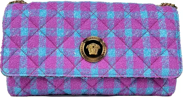 Versace Wool Lurex Medium Shoulder Crossbody Bag
