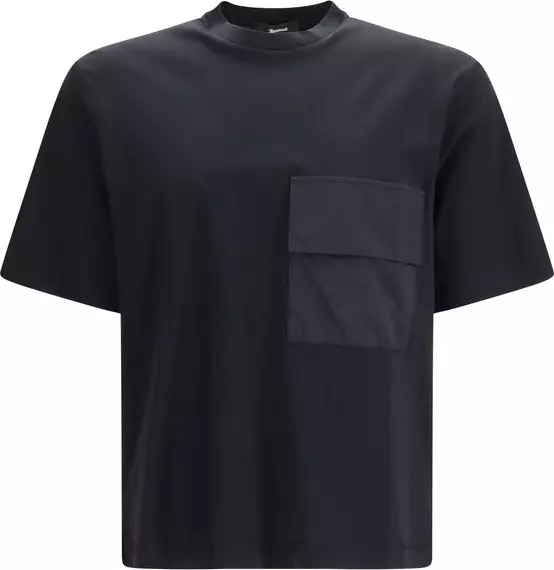 Black Cotton T-Shirt